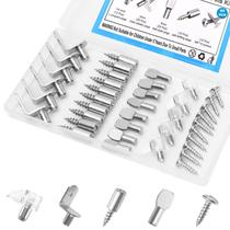 Kit de pinos de prateleira RKBEZOS 80 peças 5 mm 1/4 polegada de suporte Kit de pinos de prateleira RKBEZOS 80 peças 5 mm 1/4 polegada de suporte