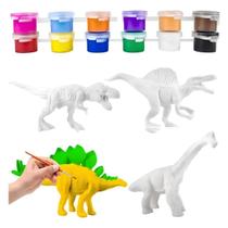 Kit De Pintar Coleção Dinossauros Diy Dinosaur Paiting