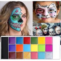 Kit de pintura a óleo de conjunto de pintura facial de Halloween