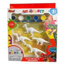 Kit de Pintura Art Craft Dinossauros 4 Pçs Mod 1 - Zoop Toys