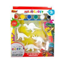 Kit de Pintura Art Craft Dinossauros 4 Pçs Mod 3 - Zoop Toys