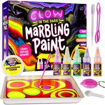 Kit de pintura Art Set Glow in The Dark Marble para crianças de 6 a 12 anos