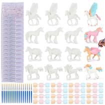 Kit de pintura BONNYCO Unicorn Party Favors com 16 conjuntos para crianças