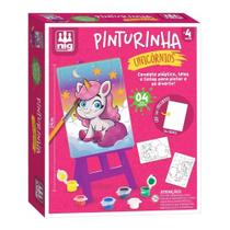 Kit De Pintura Com Cavalete Unicórnio Nig Kit De Pintura Com Cavalete Unicórnio Nig