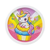 Kit De Pintura Com Diamantes DIY Para Crianças, Unicórnio, Dinossauro, Tigre, Gatinho, Moldura