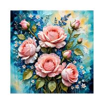 Kit De Pintura Com Diamantes Rosa Margarida, Mosaico Completo De Flores Para Decoração De Casa, Kit De Pintura Com Diamantes Rosa Margarida, Mosaico Completo De Flores Para Decoração De Casa,
