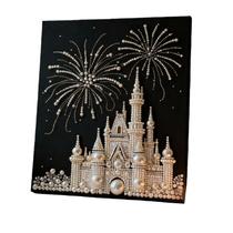 Kit de Pintura com Pérolas DIY Castelo Artesanal para Decoração de Parede Kit de Pintura com Pérolas DIY Castelo Artesanal para Decoração de Parede