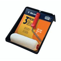 Kit de Pintura com Rolo de Lã Natural Atlas 3 Peças