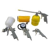 Kit De Pintura Compressor De Ar 5 Pçs 750Ml 8020 Titanium