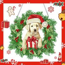 Kit de Pintura con Diamantes Guirnalda de Navidad "Puppy" DOTSOPS Kit de Pintura con Diamantes Guirnalda de Navidad "Puppy" DOTSOPS