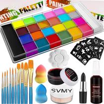 Kit de pintura corporal UNIFULL de 26 cores à base de óleo com ferramentas