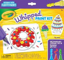Kit de pintura Crayola Whipped Puff Paint 3D Set para crianças com mais de 5 anos
