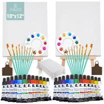 Kit de pintura Cularve, pacote com 2 unidades, 25x30cm com cavalete para casal de adultos