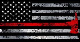 Kit de pintura de arte com diamante 5D American Flag Firefighter 30x46 cm