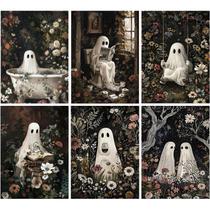 Kit de pintura de arte com diamantes GOUOYANA Halloween Ghost Adults