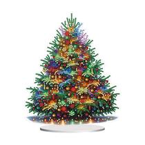 Kit de pintura de arte com diamantes JJFox DIY Christmas Tree-1 Kit de pintura de arte com diamantes JJFox DIY Christmas Tree-1