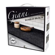 Kit de pintura de bancada Giani Granite 2.0 100% acrílico preto Kit de pintura de bancada Giani Granite 2.0 100% acrílico preto