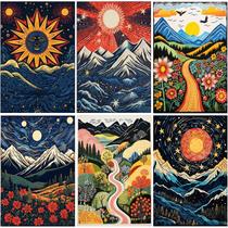 Kit de pintura de diamante DOTSOPS 5D Landscape Abstract 30x40cm Kit de pintura de diamante DOTSOPS 5D Landscape Abstract 30x40cm