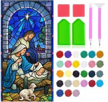 Kit de pintura de diamante JesMolla 5D Full Drill 40x80cm de Natal