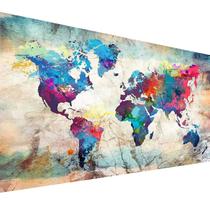 Kit de pintura de diamante YALKIN World Map 5D para adultos