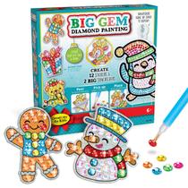 Kit de pintura de diamantes Creativity for Kids Holiday com mais de 1000 gemas Kit de pintura de diamantes Creativity for Kids Holiday com mais de 1000 gemas