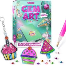 Kit de pintura de diamantes Dan & Darci Gem Art com mais de 3000 gemas de 6 a 12 anos