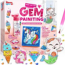 Kit de pintura de diamantes Klever Kits Gem Art com 5D Gem Girls 6-12