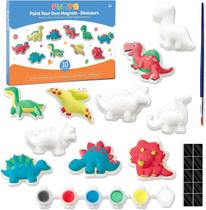 Kit de pintura de dinossauros Funto Paint Your Own W/ Magnet 27 unidades