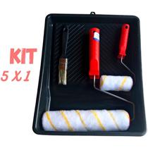 Kit De Pintura De Parede Completo Anti Respingo 5 Peças