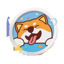 Kit de Pintura Diamante DIY Infantil - Unicórnio, Dinossauro, Tigre e Gatinho (Moldura Redonda)