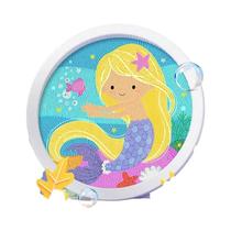 Kit De Pintura Diamante Diy Infantil, Unicórnio, Dinossauro, Tigre, Gatinho, Moldura Redonda,