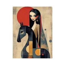 Kit De Pintura Digital Abstrata Feminina Para Adultos DIY Sem Moldura Decoração Para Casa