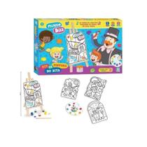 Kit de Pintura Do Bita Nig Oficial Mundo Bita Com Telas e Tintas Kit de Pintura Do Bita Nig Oficial Mundo Bita Com Telas e Tintas