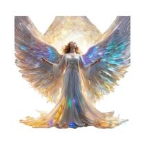 Kit De Pintura Em Diamante 5D Para Adultos Anjo 30x30cm Arte Completa Em Diamante Para Iniciantes