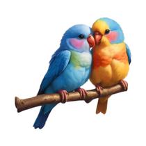 Kit De Pintura Em Diamante Parrot Spring 5D DIY Com Pedras De Coração De Animais