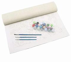 Kit de pintura em tela DIY por números, para crianças e adultos iniciantes, fácil pintura artesanal, kits de pigmento ac