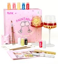 Kit de Pintura em Vidro Pottd Faça Você Mesmo para Taças de Vinho Kit de Pintura em Vidro Pottd Faça Você Mesmo para Taças de Vinho