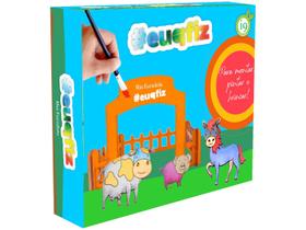 Kit de Pintura euqfiz Mini Fazendinha - com Acessórios i9 Brinquedos