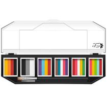 Kit de pintura facial Maydear 6x10g de tinta arco-íris não tóxica