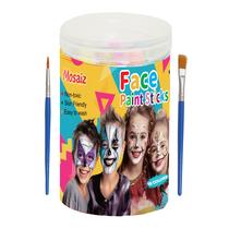 Kit de pintura facial Mosaiz 18 cores lavável à base de água