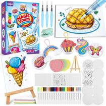 Kit de Pintura HEJIN Magic Foam 70 Peças Tinta Puffy 3D