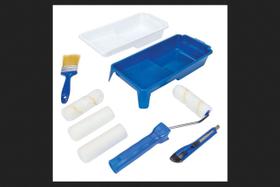 Kit de Pintura HOME PLUS 8 piezas con Bandeja, Rodillo y Brocha