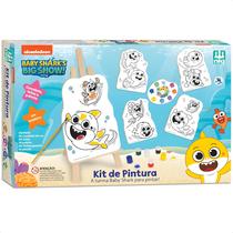 Kit de Pintura Infantil Baby Shark Nig Brinquedos Kit de Pintura Infantil Baby Shark Nig Brinquedos
