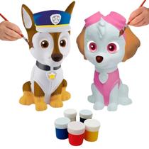 Kit de Pintura Infantil com Tintas e Pincel Patrulha Canina - Elka
