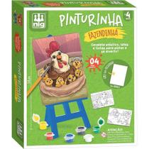 Kit de Pintura Infantil Kit de Pinturinha Fazendinha com Cavalete 4 Telas 6 Tintas Nig Brinquedos Kit de Pintura Infantil Kit de Pinturinha Fazendinha com Cavalete 4 Telas 6 Tintas Nig Brinquedos