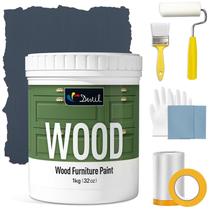 Kit de pintura para móveis de madeira DWIL 950ml Matte Bronze Blue Kit de pintura para móveis de madeira DWIL 950ml Matte Bronze Blue