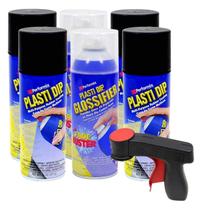 Kit de Pintura Plasti Dip para Aros Preto com Pistola de Spray