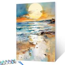 Kit de pintura por número Tucocoo Sunset Beach Landscape 40x50cm