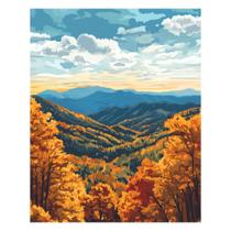 Kit de pintura por números Artbrush Tower Great Smoky Mountains