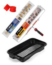 Kit De Pintura Profissional Big Rolo 2 Rolos Suporte Caçamba Kit De Pintura Profissional Big Rolo 2 Rolos Suporte Caçamba